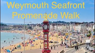 Weymouth Seafront Promenade Walk 2024 [upl. by Hoenack]