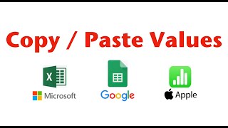 Paste Values Only Sheets [upl. by Weibel862]