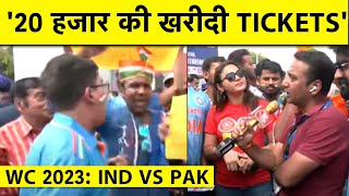 🔴RAHUL RAWAT LIVE FROM AHMEDABAD INDIA AND PAK FANS READY FOR THE CLASH OF TITANS [upl. by Steve298]