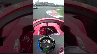 Kimi Scaring Bottas Into Huge 366kmh Lockup [upl. by Gurney799]