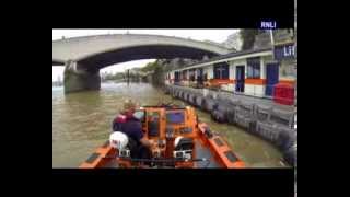 Tower RNLI respond to a person in water at Blackfriars Bridge [upl. by Siahc]