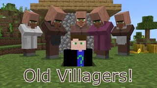 Old Villagers Addon minecraft bedrock edition [upl. by Doughman]