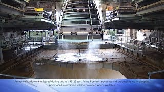 SLS RS25 Engine Aborted Test 12 December 2018 [upl. by Nawoj]