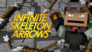 Minecraft Redstone INFINITE SKELETON ARROWS Collect Fired Skeleton Arrows Minecraft Redstone [upl. by Ahsiniuq]