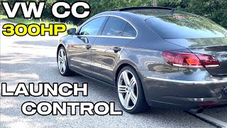 VW Passat CC 36 V6 300 HP LAUNCH CONTROL  0100  POV amp Sound [upl. by Asilrak907]