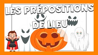 Las preposiciones de lugar en francés 🎃👻  Gramática [upl. by Rasmussen249]