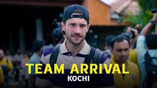 Team Arrival Kochi  Kerala Blasters  KBFC TV [upl. by Gladdie]