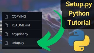 Install A Python Module Using setuppy coding tutorial Linux [upl. by Odlanyar221]