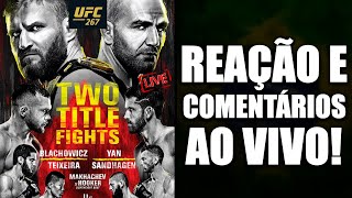 UFC 267  GLOVER TEIXEIRA VS JAN BLACHOWICZ  REAÇÃO E COMENTÁRIOS AO VIVO [upl. by Onaireves597]