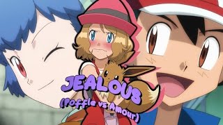 ღ♥♪♫ SERENA IS JEL0US  Amourshipping VS Poffleshippingღ♥♪♫ [upl. by Odnanreh]