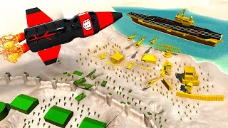 Bottle Rocket VS Toy Carrier  Epic GREEN ARMY MEN vs TAN Battle in Ravenfield [upl. by Cocke]