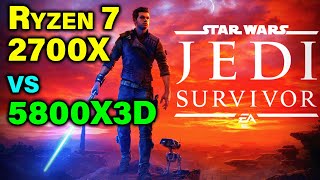 Ryzen 7 2700X vs 5800X3D — Time to Upgrade CPU — Star Wars Jedi Survivor [upl. by Bronnie]