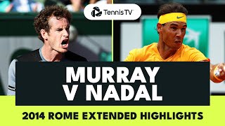 EPIC Rafael Nadal vs Andy Murray QuarterFinal 🔥  Rome 2014 Extended Highlights [upl. by Roswell]