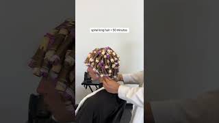 How long it took to wrap each perm cosmetologist perming permhair hairstylist [upl. by Ingamar]