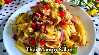 EASY THAI MANGO SALAD  Sus Cookbook [upl. by Amri663]