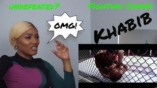 Clueless new mma fan reacts to Khabib Nurmagomedov highlights [upl. by Hanfurd]