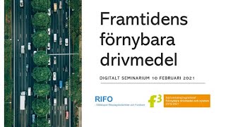 Framtidens förnybara drivmedel [upl. by Ettedualc]