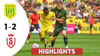 Nantes vs Reims 12  All Goals amp Extended Highlights [upl. by Ynaffad]