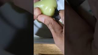 GREEN MACOPA LETS EAT green makopa macopa fruit satisfying shortsfeed shorts asmr [upl. by Alywt]