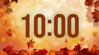 10 Minute Timer Autumn Fall with Music [upl. by Danette]