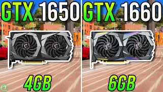 GTX 1650 4GB vs GTX 1660  Tested in 2023 [upl. by Ecirrehs]