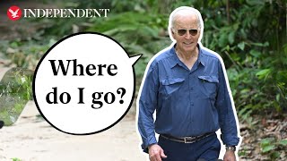 Joe Biden appears to wander off into Amazon rainforest after historic climate speech [upl. by Arturo]