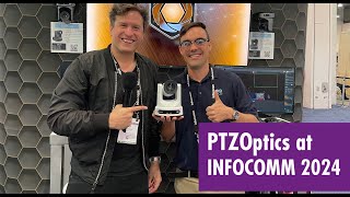 PTZOptics Interview  InfoComm 2024 [upl. by Ahsoyem755]