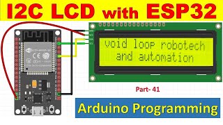 41 ESP32 I2C LCD 16x2 with ESP32 and Arduino [upl. by Ubald]