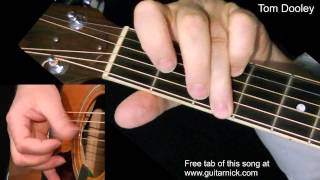 TOM DOOLEY Fingerpicking Guitar Lesson  TAB by GuitarNick [upl. by Perron]