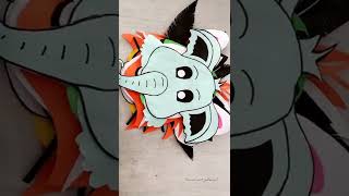 Animals Face Mask  Animal Paper Face Mask  Paper Mask Animals  School Craft  shorts [upl. by Japha]