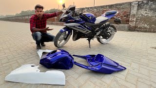 Installing R1 Body Kit In R15 v2 😲  Modified Yamaha R15  Techno khan [upl. by Shay463]