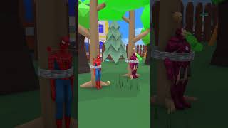 Marvel Animation 125 Archery match between superheroes superhero spider captain america hulk Ironma [upl. by Atinra]