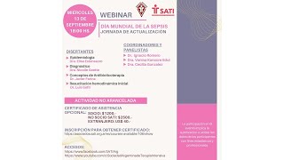 WEBINAR quotDIA MUNDIAL DE LA SEPSISquot [upl. by Ymereg]