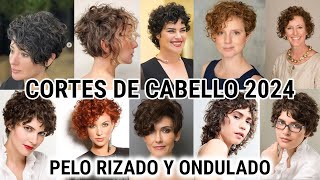 CORTES DE CABELLO PARA PELO RIZADO MODERNOS Y ACTUALES cortes de cabello para pelo rizado de MODA 24 [upl. by Laehcim]