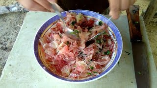 Naga Sour Pomelo Salad  Pomelo Salad Simple recipe [upl. by Jansen]