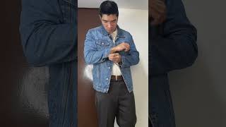 How I Wear Denim Jacket menfashion menswear mensoutfit menstyle menswearblogger [upl. by Nilram17]