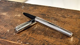 Waterman vintage fountain pen silver facet Bakelite and steel classic style [upl. by Amikay]