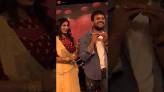 KhesariLalYadav KhusbooTiwari सेटिंग करा के जा SettingKaraKJa StageShow shorts [upl. by Irollam]