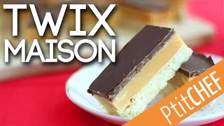 Recette de Twix maison ou shortbread millionaire  Ptitchefcom [upl. by Lustick]