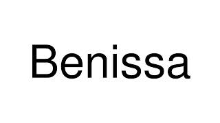 How to Pronounce Benissa Spain [upl. by Einnoj]