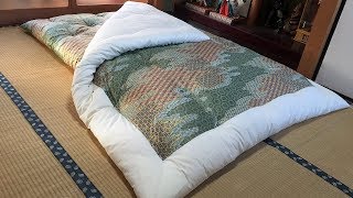 Making an Authentic HandMade Japanese Futon in 247 Seconds [upl. by Mercola]