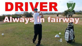 Afandou Golf Course  Hit your Driver always in Fairway [upl. by Ahsemrac]