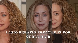 Removing Frizz from Curly Hair with Lasio Keratin Treatment [upl. by Moran]