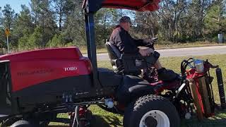 2011 Toro Reelmaster 7000 Diesel Reel Mower [upl. by Ethelbert]