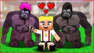 KİNG KONG AİLESİ EFEKANI SAHİPLENDİ 😍  Minecraft [upl. by Annim]