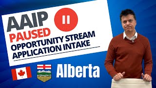 Suspended Alberta Opportunity Stream  AAIP  Canadian Immigration [upl. by Dnanidref]