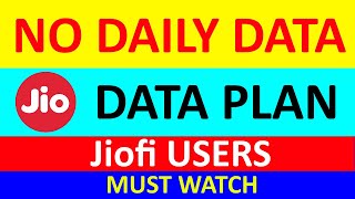 Jio STOP Daily data Plan Jiofi devices may be discontinued in future Jio Prepaid  MAY 2020 [upl. by Aivirt400]