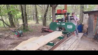 cutting 2x4x8 on Sawmill [upl. by Obediah]