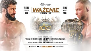 Ważenie przed XTB KSW 100 oraz dwa panele QampA  XTB KSW 100 WeighIns [upl. by Witherspoon965]