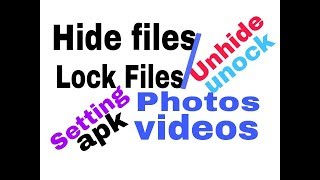 Hide any files using using moile xender app files supaye xender se  Mytech center [upl. by Rossen201]